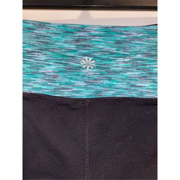 Athleta Black & Teal Capri - Picture 3 of 5